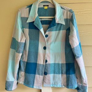 Cabela's Turquoise Chunk Flannel (NWOT)
